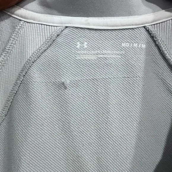 Under Armour Size Medium Dockside Fish Full Zip‎ Jacket Active Comfy Halo Gray - Picture 9 of 13